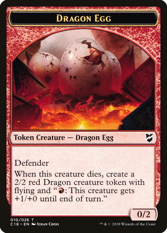 Dragon Egg Token [Commander 2018 Tokens] | Jomio and Rueliete's Cards and Comics