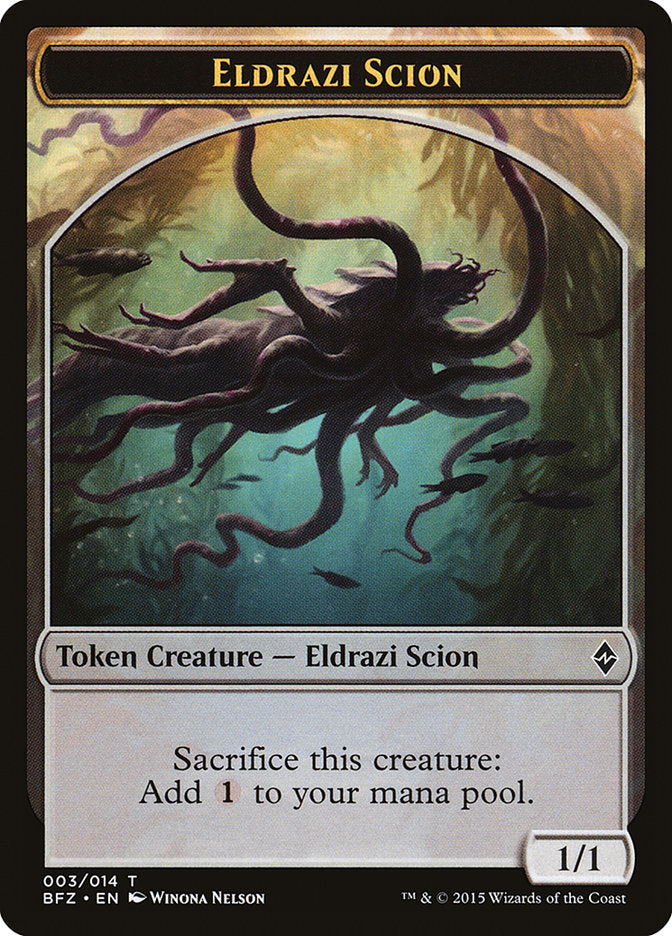 Eldrazi Scion Token (003/014) [Battle for Zendikar Tokens] | Jomio and Rueliete's Cards and Comics