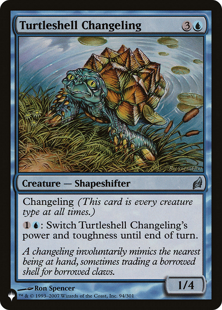 Turtleshell Changeling [The List] | Jomio and Rueliete's Cards and Comics