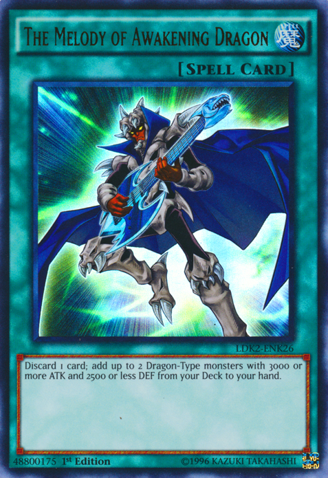 The Melody of Awakening Dragon [LDK2-ENK26] Ultra Rare | Jomio and Rueliete's Cards and Comics