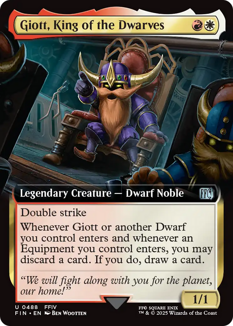 Giott, King of the Dwarves (Extended Art) [FINAL FANTASY] | Jomio and Rueliete's Cards and Comics