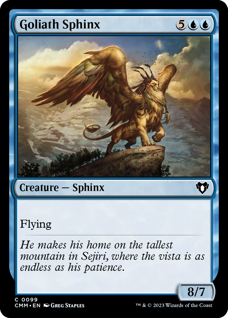 Goliath Sphinx [Commander Masters] | Jomio and Rueliete's Cards and Comics