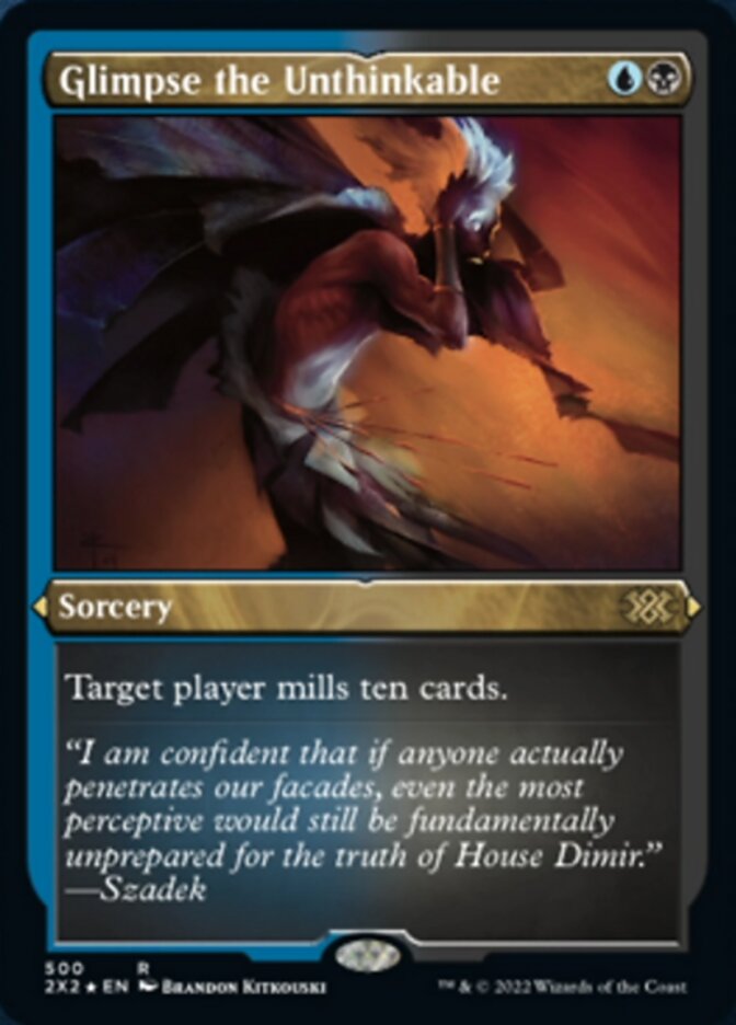 Glimpse the Unthinkable (Foil Etched) [Double Masters 2022] | Jomio and Rueliete's Cards and Comics