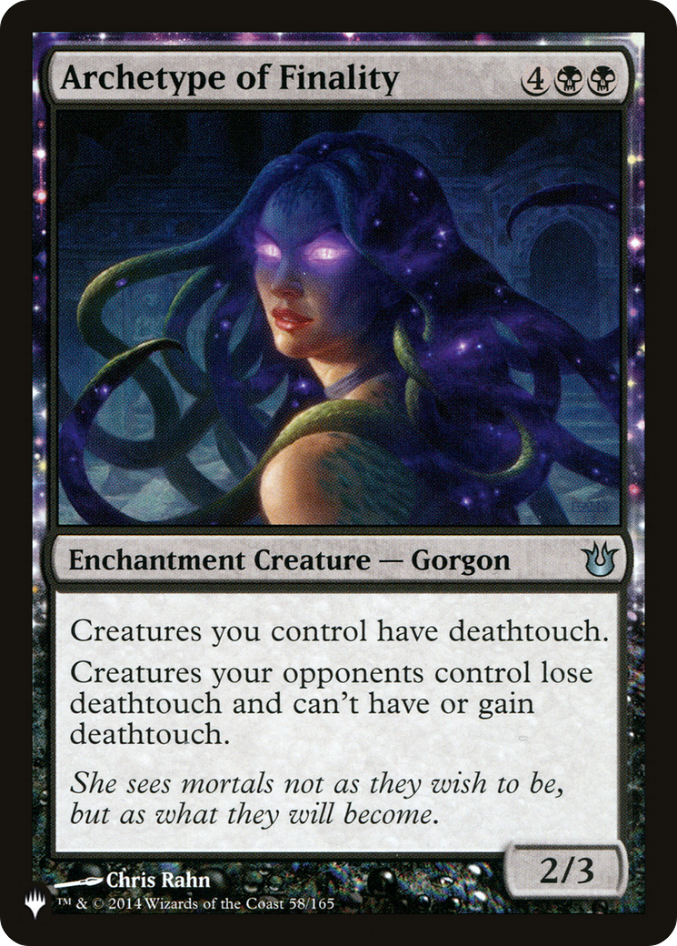 Archetype of Finality [The List] | Jomio and Rueliete's Cards and Comics