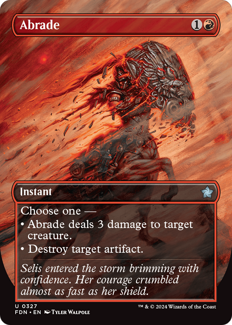 Abrade (Borderless) [Foundations] | Jomio and Rueliete's Cards and Comics