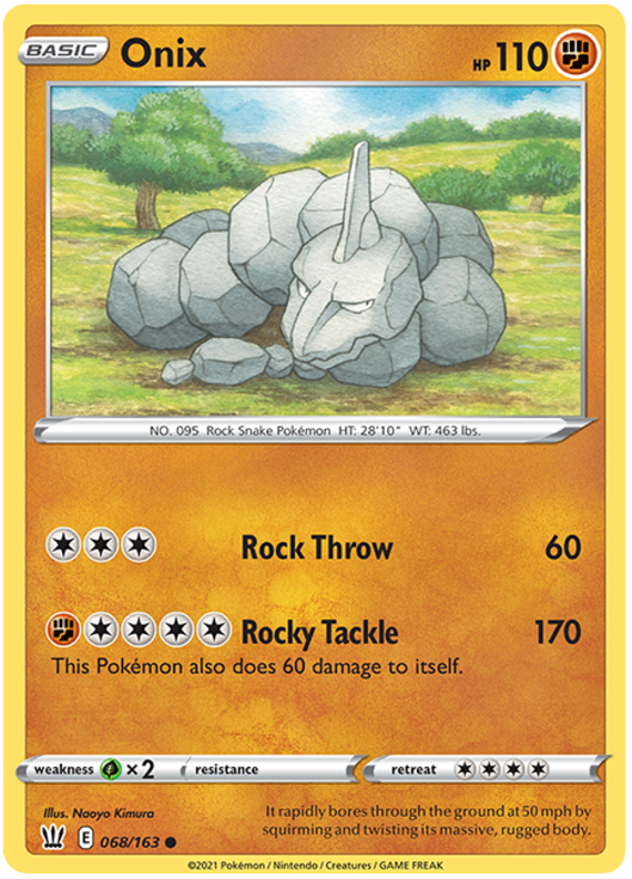 Onix (068/163) [Sword & Shield: Battle Styles] | Jomio and Rueliete's Cards and Comics