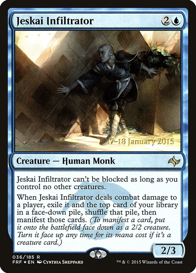 Jeskai Infiltrator [Fate Reforged Prerelease Promos] | Jomio and Rueliete's Cards and Comics