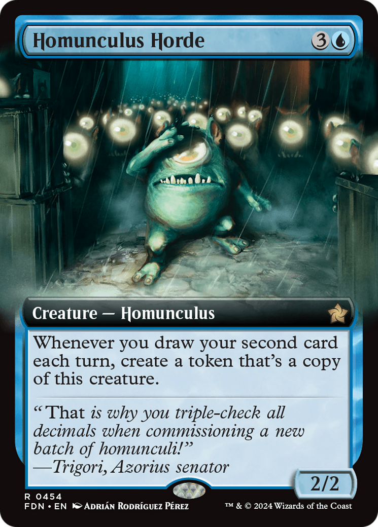 Homunculus Horde (Extended Art) [Foundations] | Jomio and Rueliete's Cards and Comics
