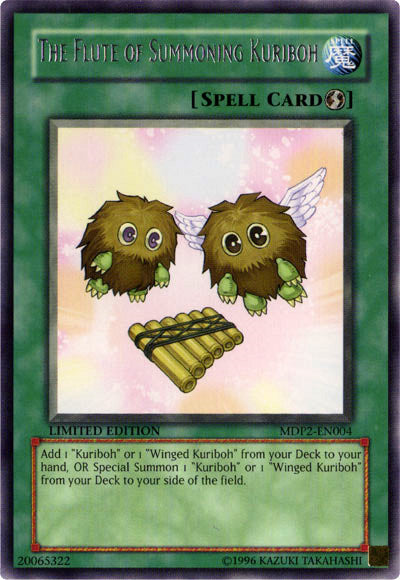 The Flute of Summoning Kuriboh [MDP2-EN004] Rare | Jomio and Rueliete's Cards and Comics