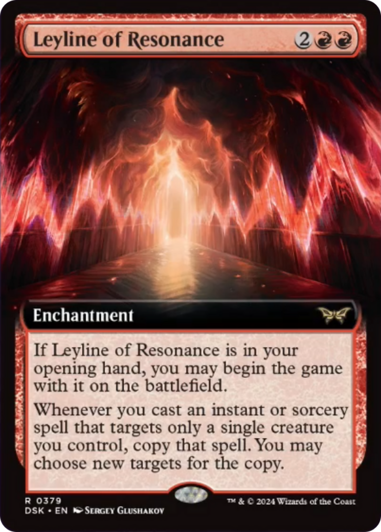 Leyline of Resonance (Extended Art) [Duskmourn: House of Horror] | Jomio and Rueliete's Cards and Comics