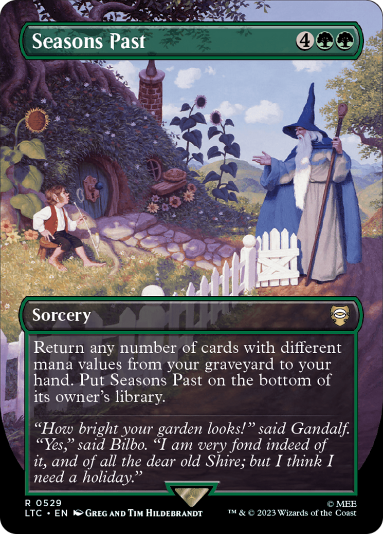 Seasons Past (Borderless) [The Lord of the Rings: Tales of Middle-Earth Commander] | Jomio and Rueliete's Cards and Comics
