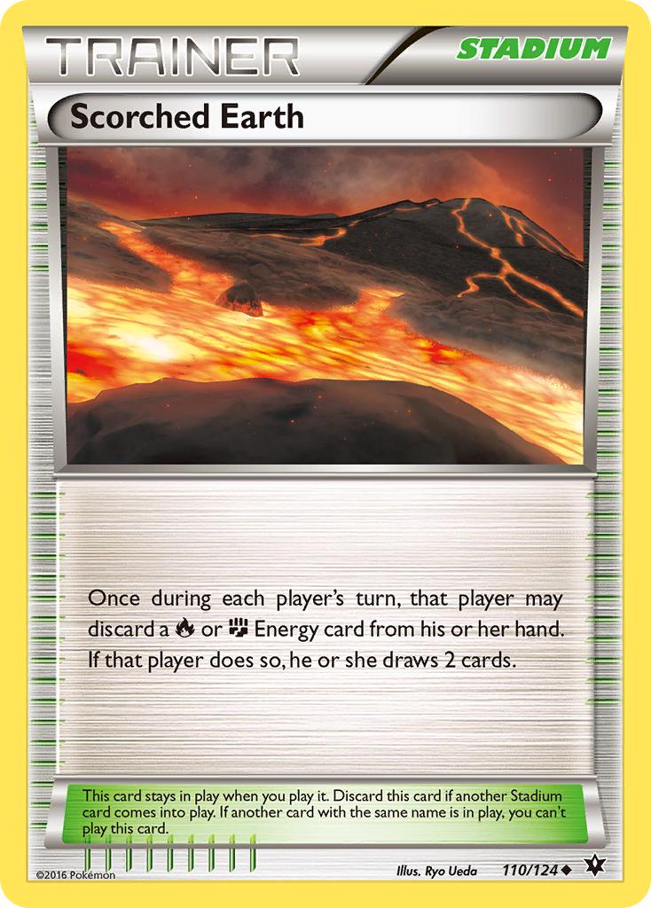 Scorched Earth (110/124) [XY: Fates Collide] | Jomio and Rueliete's Cards and Comics