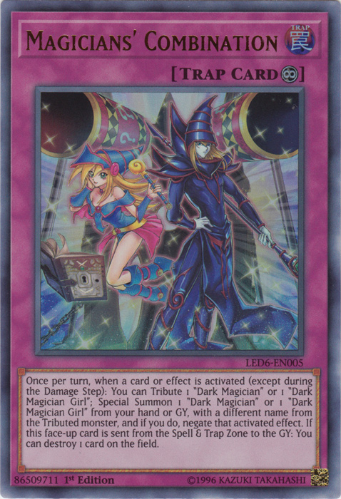 Magicians' Combination [LED6-EN005] Ultra Rare | Jomio and Rueliete's Cards and Comics
