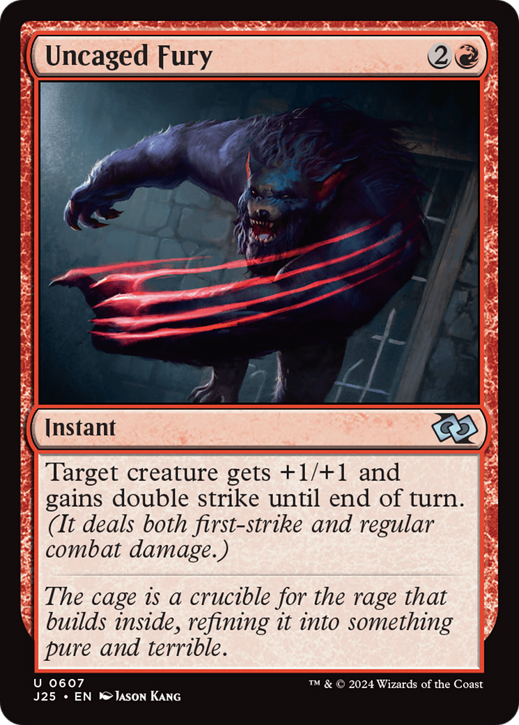 Uncaged Fury [Foundations Jumpstart] | Jomio and Rueliete's Cards and Comics