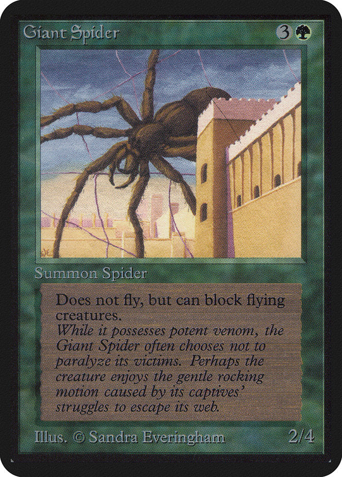 Giant Spider [Alpha Edition] | Jomio and Rueliete's Cards and Comics
