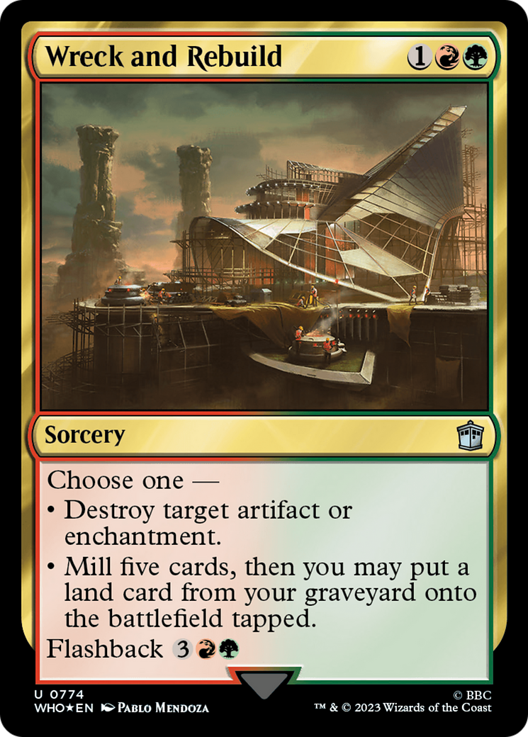 Wreck and Rebuild (Surge Foil) [Doctor Who] | Jomio and Rueliete's Cards and Comics