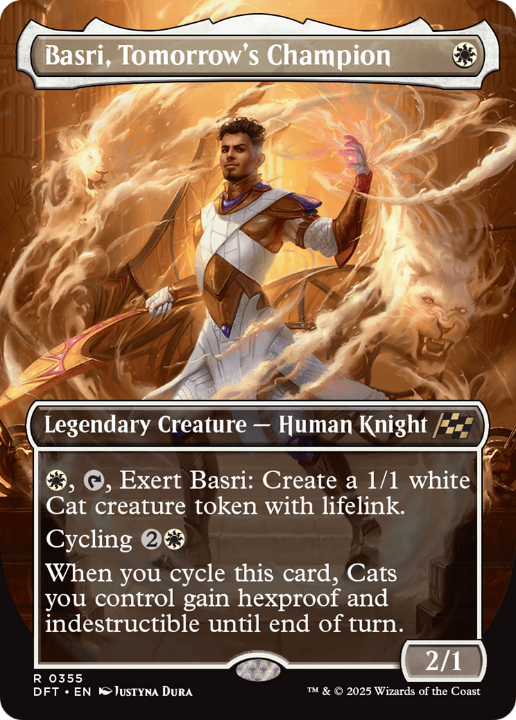Basri, Tomorrow's Champion (Borderless) [Aetherdrift] | Jomio and Rueliete's Cards and Comics