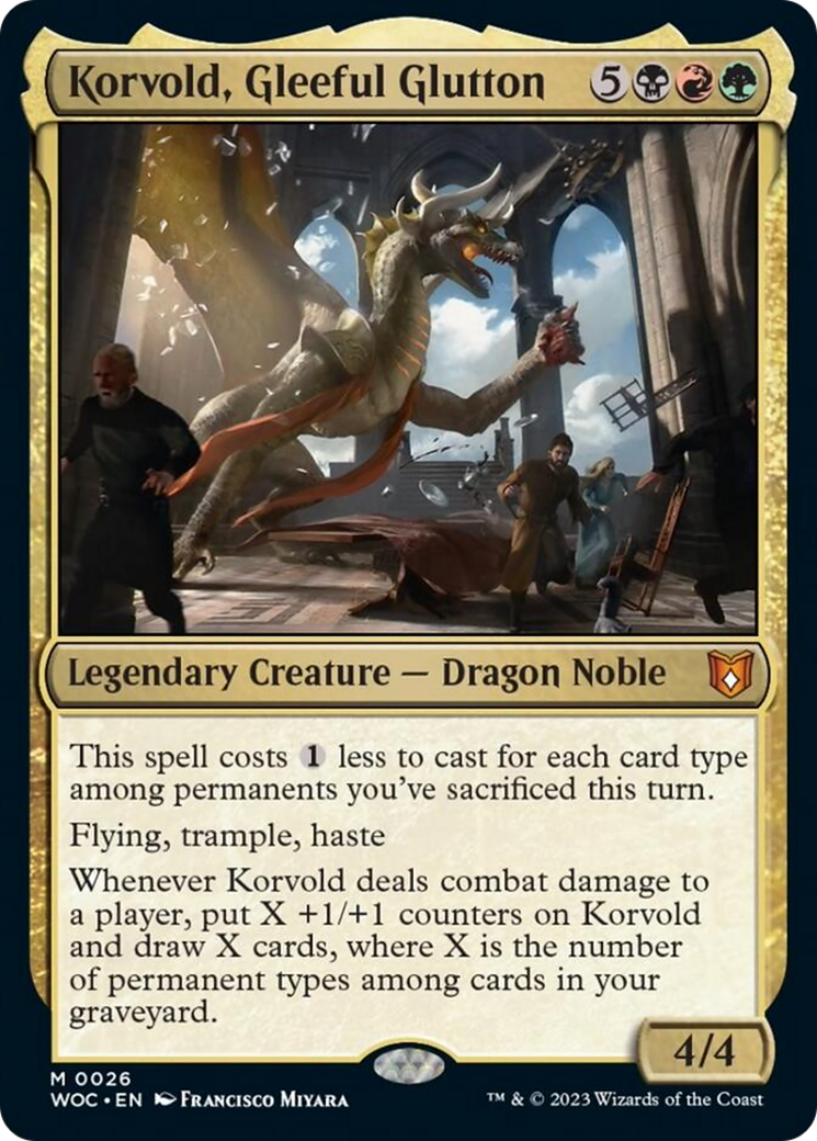 Korvold, Gleeful Glutton [Wilds of Eldraine Commander] | Jomio and Rueliete's Cards and Comics