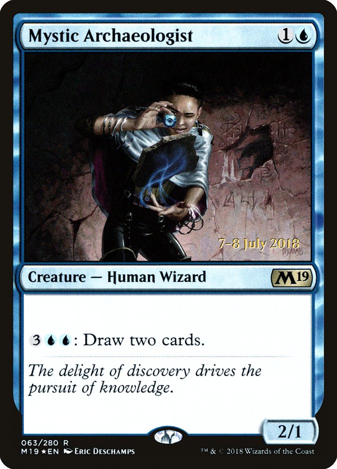 Mystic Archaeologist [Core Set 2019 Prerelease Promos] | Jomio and Rueliete's Cards and Comics