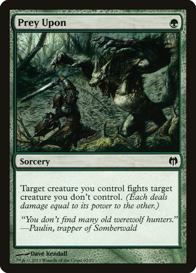 Prey Upon [Duel Decks: Heroes vs. Monsters] | Jomio and Rueliete's Cards and Comics