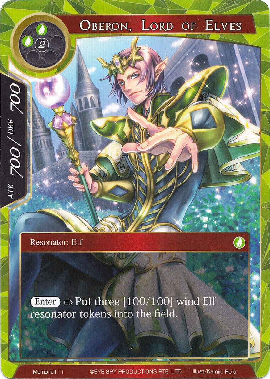 Oberon, Lord of Elves (Memoria111) [Alice Origin Memoria Cards] | Jomio and Rueliete's Cards and Comics