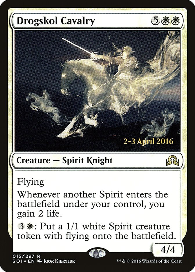 Drogskol Cavalry [Shadows over Innistrad Prerelease Promos] | Jomio and Rueliete's Cards and Comics