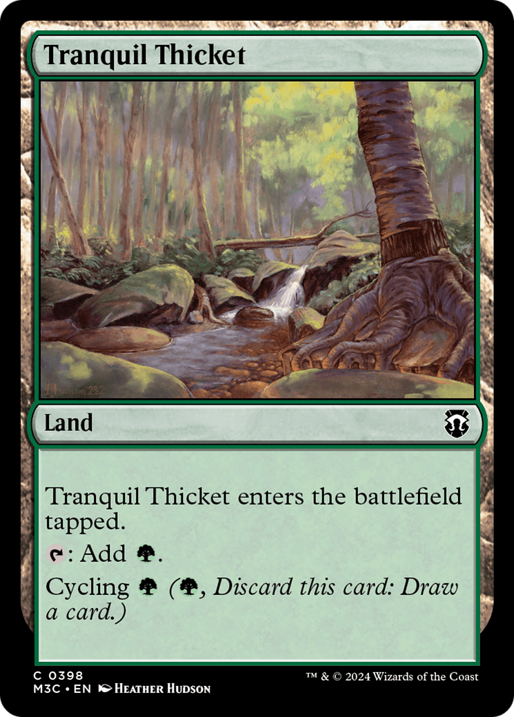 Tranquil Thicket (Ripple Foil) [Modern Horizons 3 Commander] | Jomio and Rueliete's Cards and Comics