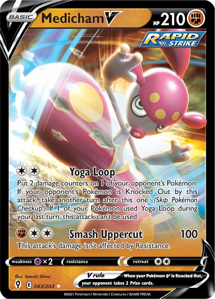 Medicham V (083/203) [Sword & Shield: Evolving Skies] | Jomio and Rueliete's Cards and Comics