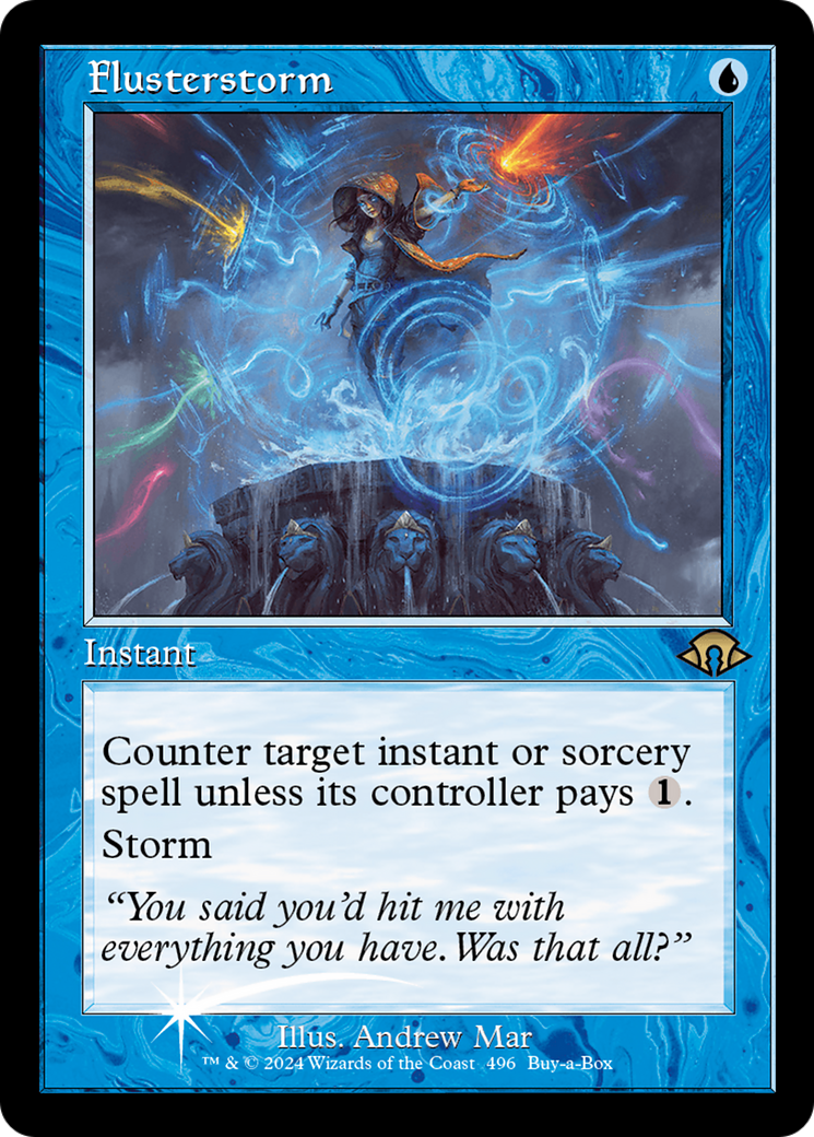 Flusterstorm (Retro Frame) [Modern Horizons 3 Prerelease Promos] | Jomio and Rueliete's Cards and Comics