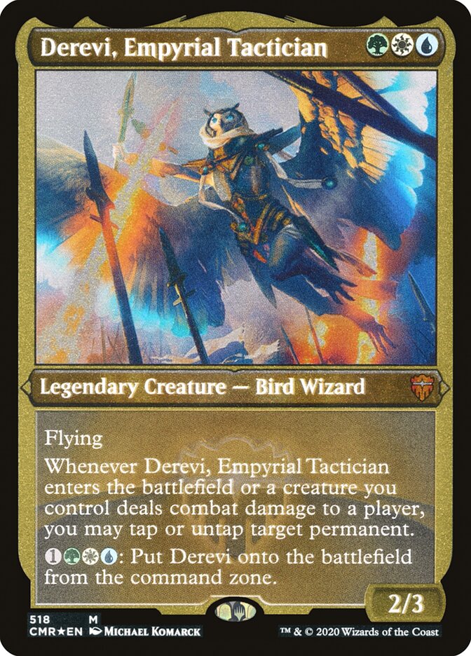 Derevi, Empyrial Tactician (Etched) [Commander Legends] | Jomio and Rueliete's Cards and Comics
