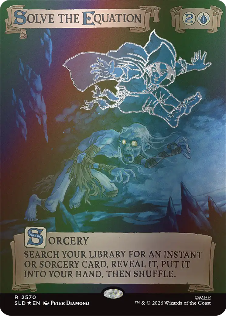 Solve the Equation (2570) (Out Of Sight Foil) [Secret Lair Drop Series] | Jomio and Rueliete's Cards and Comics
