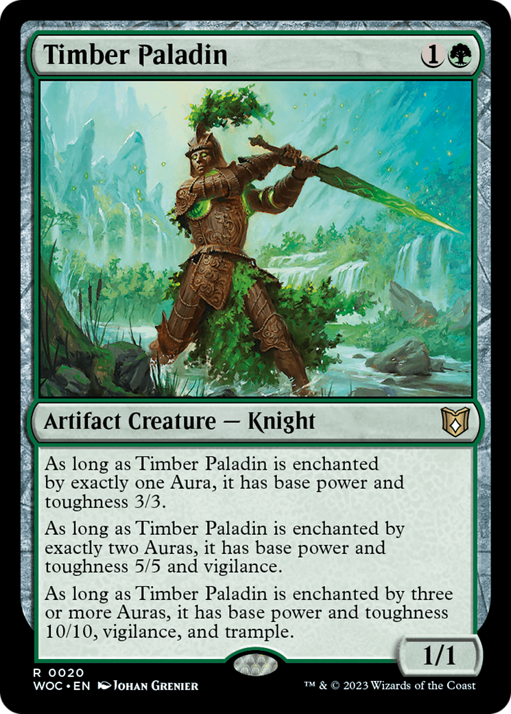 Timber Paladin [Wilds of Eldraine Commander] | Jomio and Rueliete's Cards and Comics