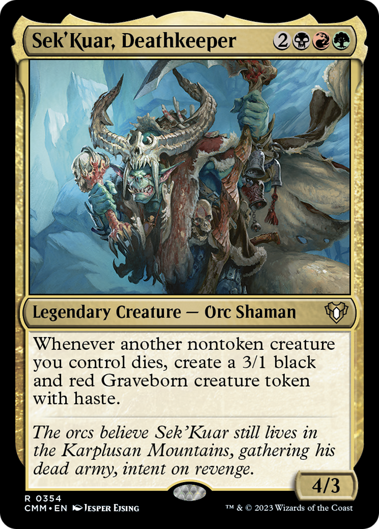 Sek'Kuar, Deathkeeper [Commander Masters] | Jomio and Rueliete's Cards and Comics