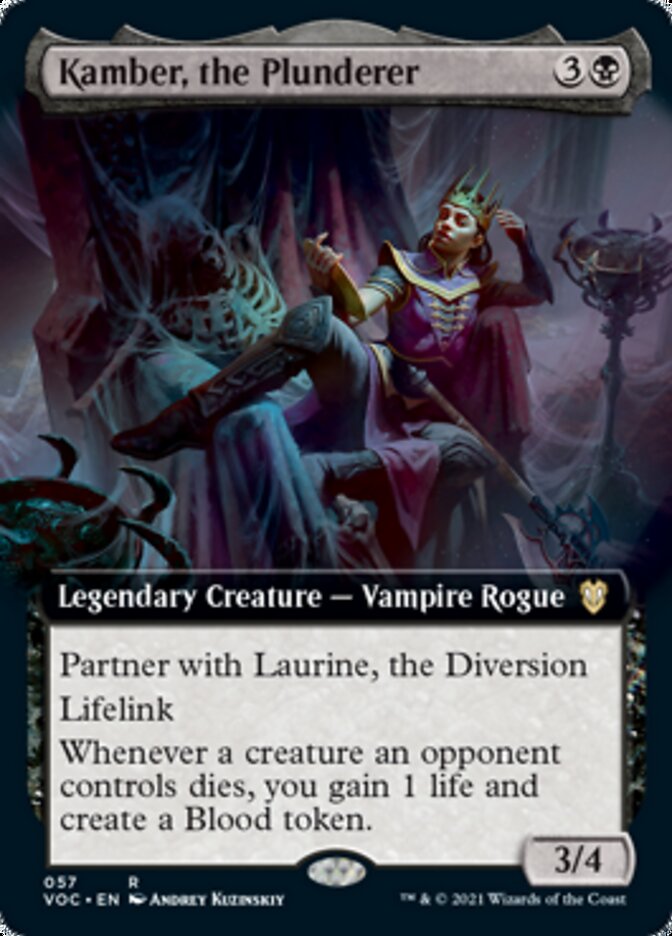Kamber, the Plunderer (Extended Art) [Innistrad: Crimson Vow Commander] | Jomio and Rueliete's Cards and Comics