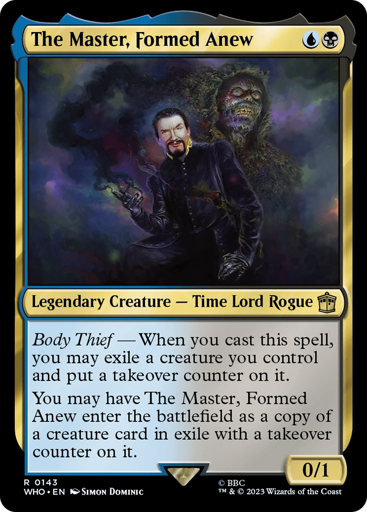 The Master, Formed Anew [Doctor Who] | Jomio and Rueliete's Cards and Comics