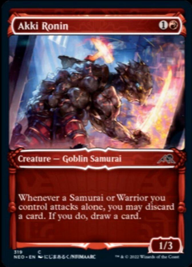 Akki Ronin (Showcase Samurai) [Kamigawa: Neon Dynasty] | Jomio and Rueliete's Cards and Comics
