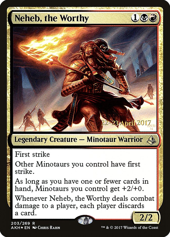 Neheb, the Worthy [Amonkhet Prerelease Promos] | Jomio and Rueliete's Cards and Comics