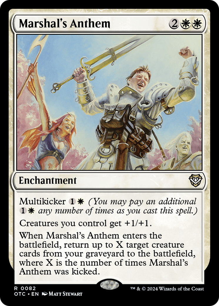 Marshal's Anthem [Outlaws of Thunder Junction Commander] | Jomio and Rueliete's Cards and Comics