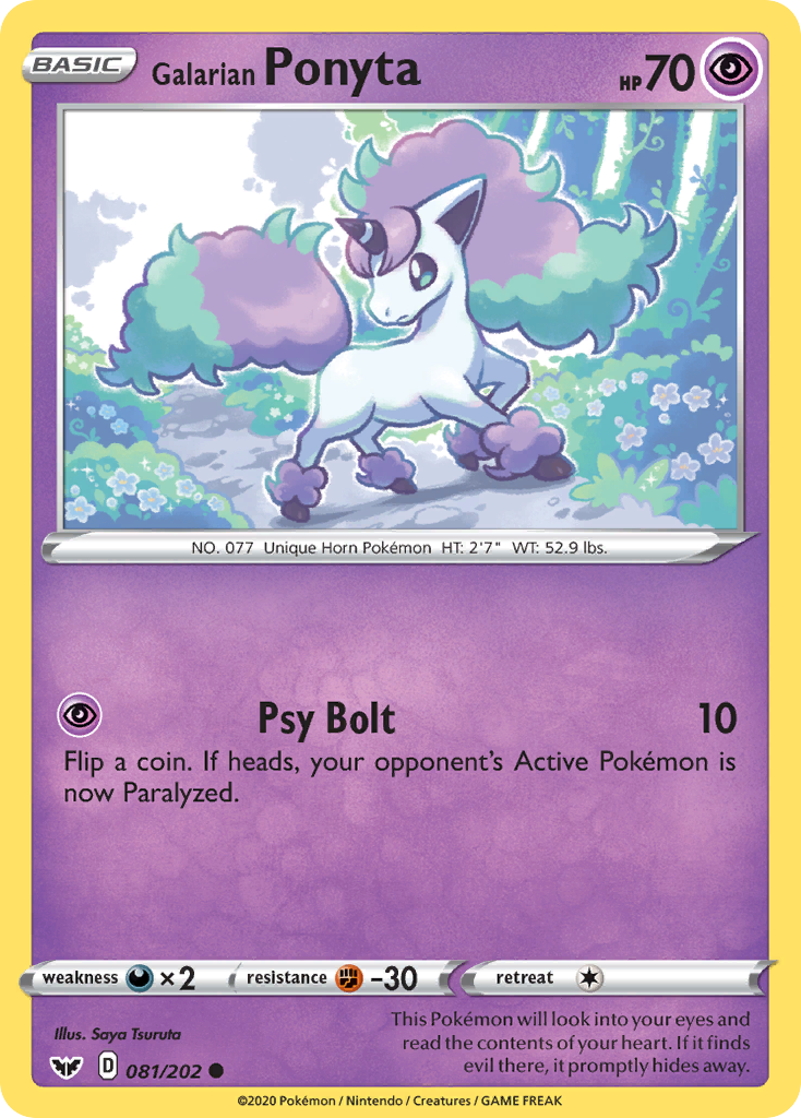 Galarian Ponyta (081/202) [Sword & Shield: Base Set] | Jomio and Rueliete's Cards and Comics