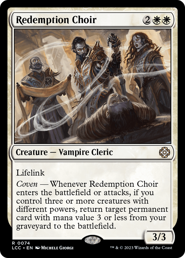 Redemption Choir [The Lost Caverns of Ixalan Commander] | Jomio and Rueliete's Cards and Comics