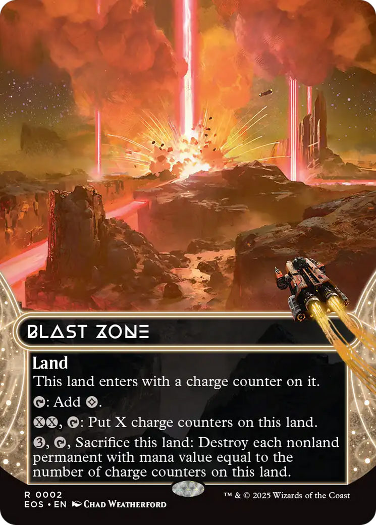 Blast Zone (0002) (Borderless) [Edge of Eternities: Stellar Sights] | Jomio and Rueliete's Cards and Comics