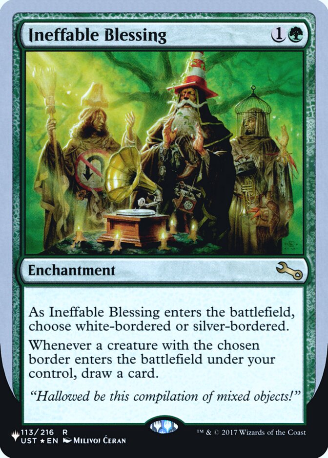 Ineffable Blessing (Bordered) (Unfinity Foil Edition) [The List] | Jomio and Rueliete's Cards and Comics