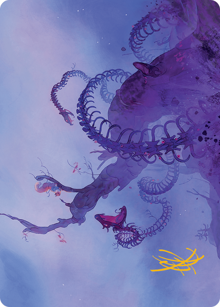 Coiling Rebirth Art Card (Gold-Stamped Signature) [Bloomburrow Art Series] | Jomio and Rueliete's Cards and Comics