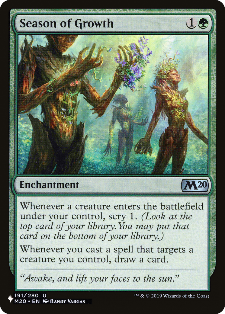 Season of Growth [The List] | Jomio and Rueliete's Cards and Comics