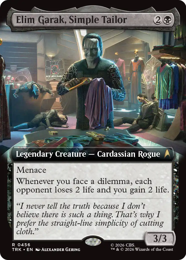 Elim Garak, Simple Tailor (Extended Art) [Star Trek] | Jomio and Rueliete's Cards and Comics