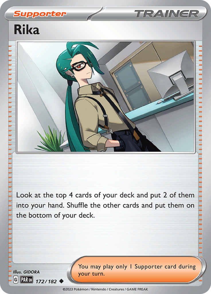 Rika (172/182) [Scarlet & Violet: Paradox Rift] | Jomio and Rueliete's Cards and Comics