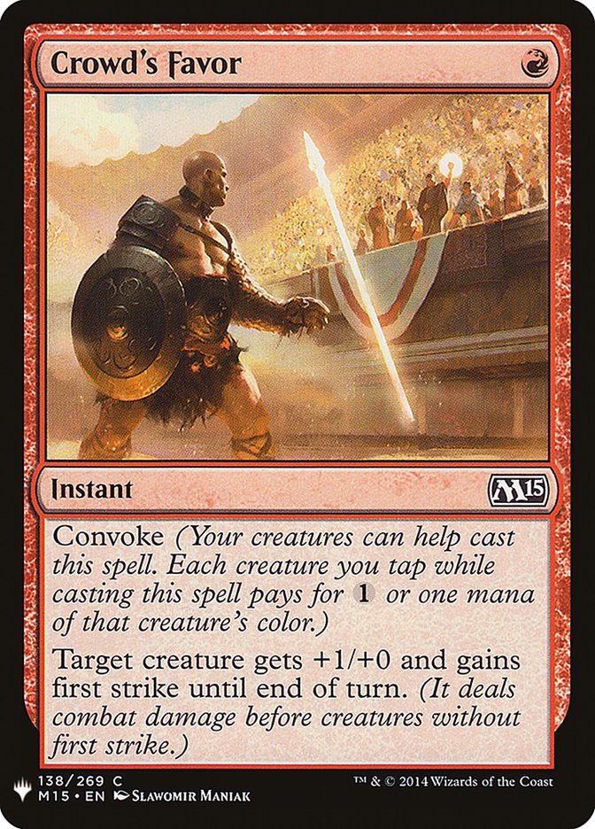 Crowd's Favor [Mystery Booster] | Jomio and Rueliete's Cards and Comics