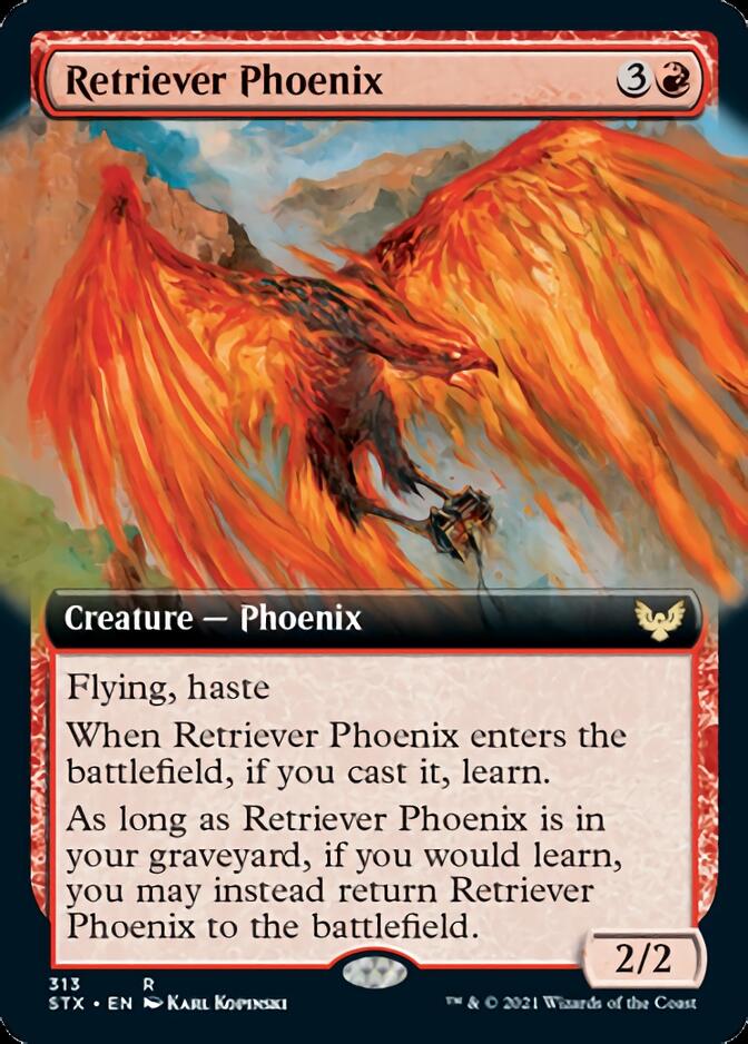 Retriever Phoenix (Extended Art) [Strixhaven: School of Mages] | Jomio and Rueliete's Cards and Comics
