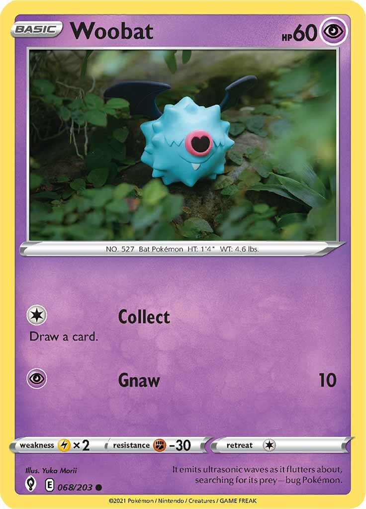 Woobat (068/203) [Sword & Shield: Evolving Skies] | Jomio and Rueliete's Cards and Comics