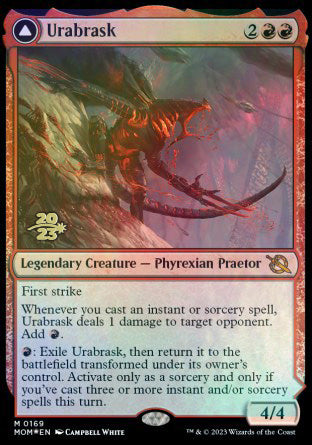 Urabrask // The Great Work [March of the Machine Prerelease Promos] | Jomio and Rueliete's Cards and Comics